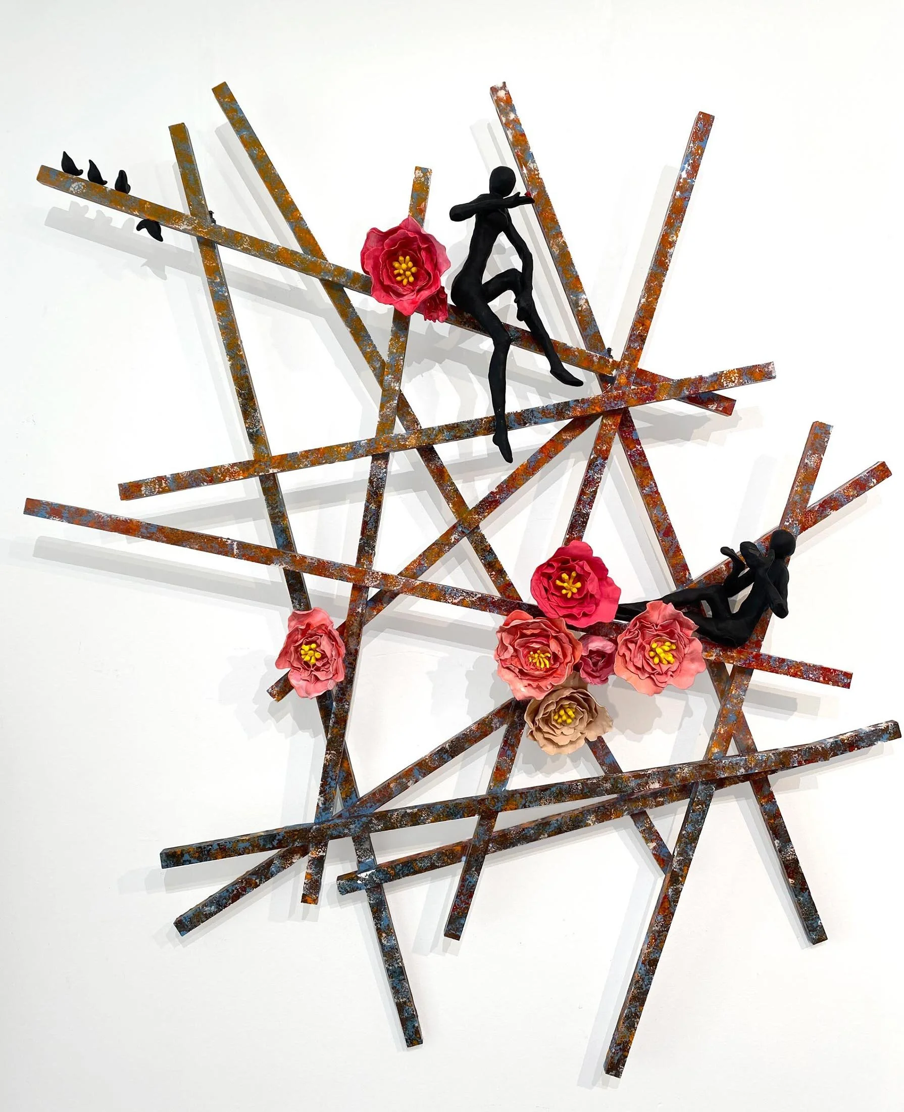 Petals & Small Witnesses
wood, acrylic paint and resin
110 x 120 x 12 cm
$3,800