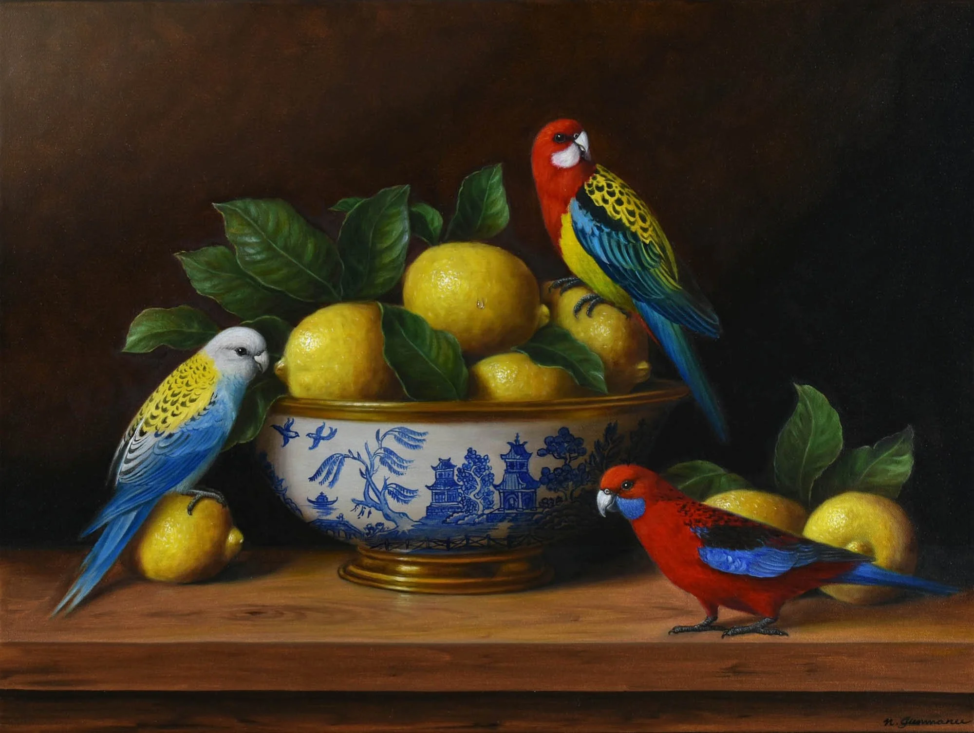 The rosellas' conversation
oil on canvas
45 x 60 cm