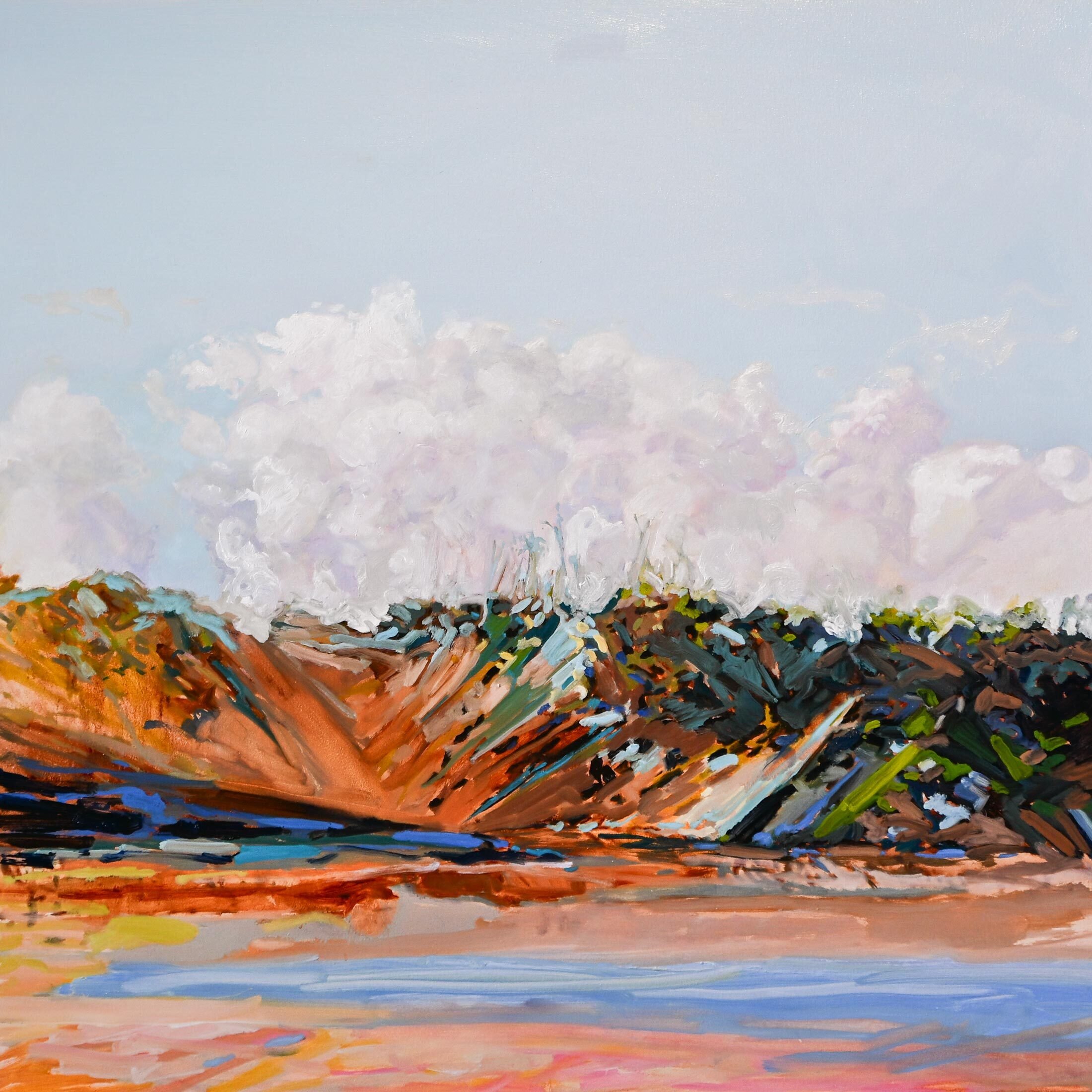 Winter Swell
oil on pine panel, framed in Tasmanian oak
60 x 60 cm