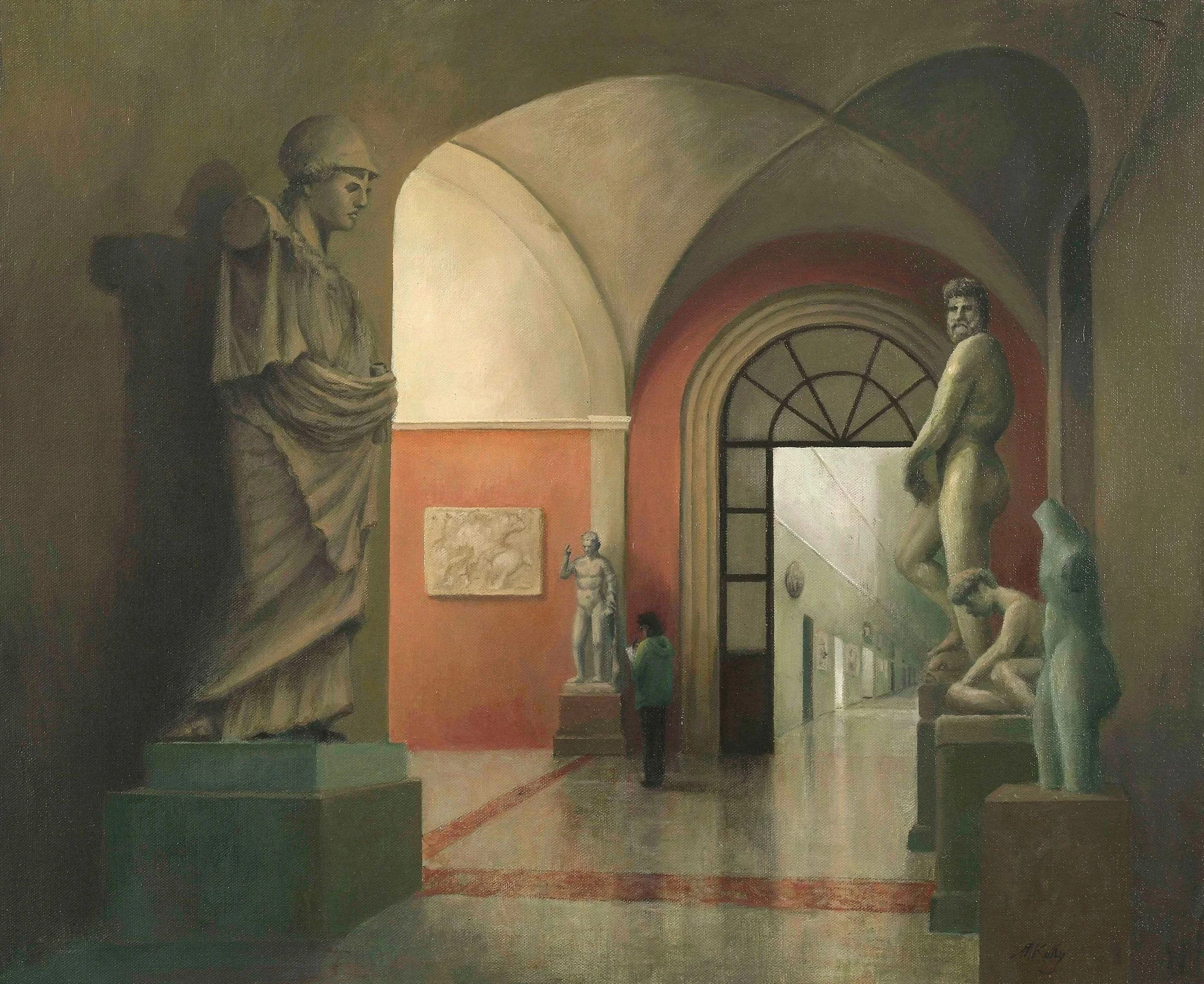 The Artist - The Academia, Bologna
oil on linen 
72 x 87 cm (framed)