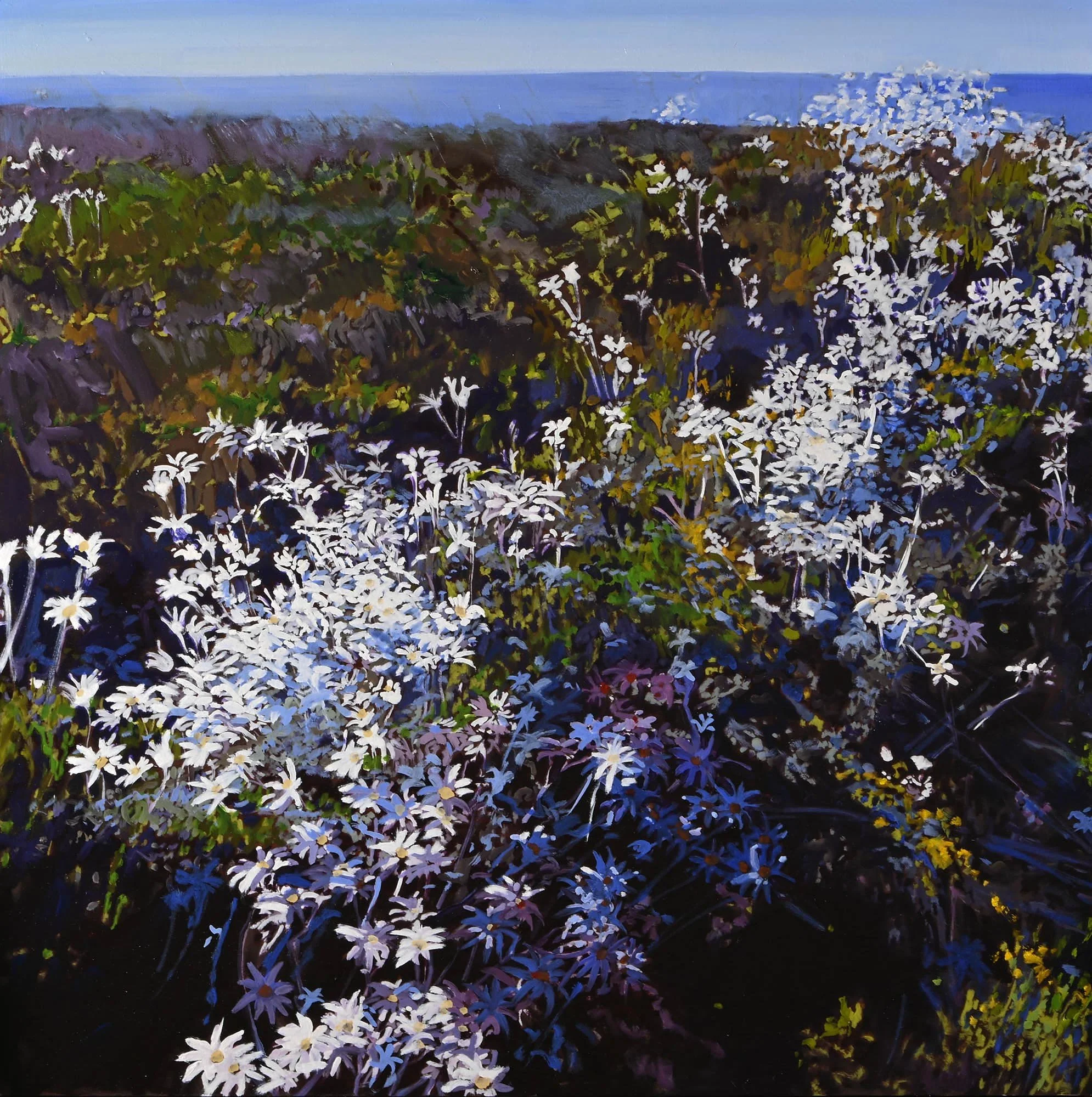 Cliff Dwellers 3
oil on birch panel
framed in Tassie oak
60 x 60 cm