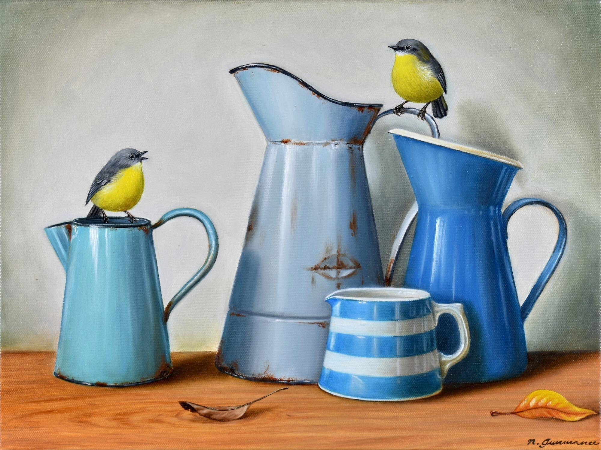 Blue Jug Collection
oil on canvas
30 x 40 cm