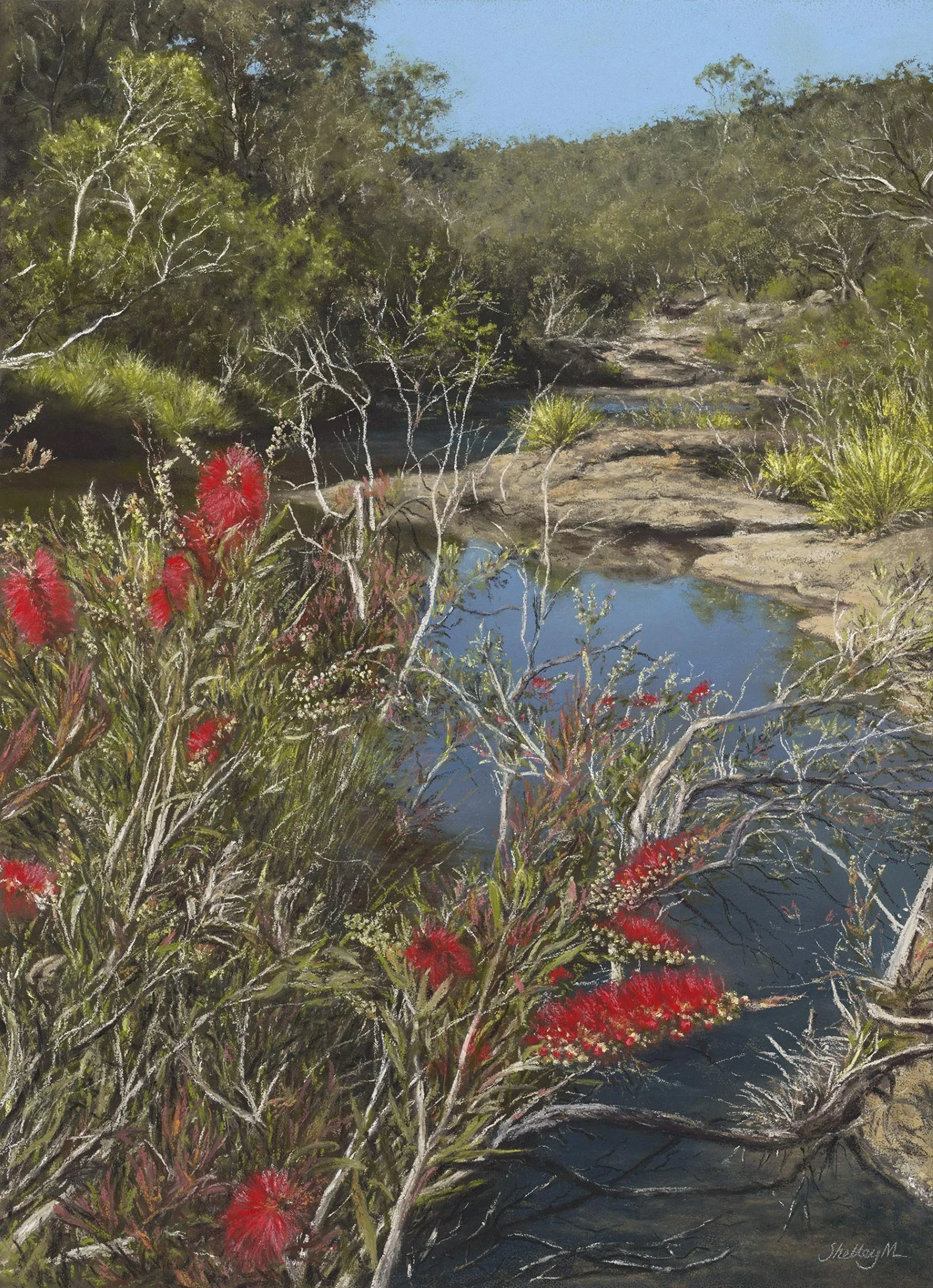 River's Adornment
soft pastel
52 x 37 cm