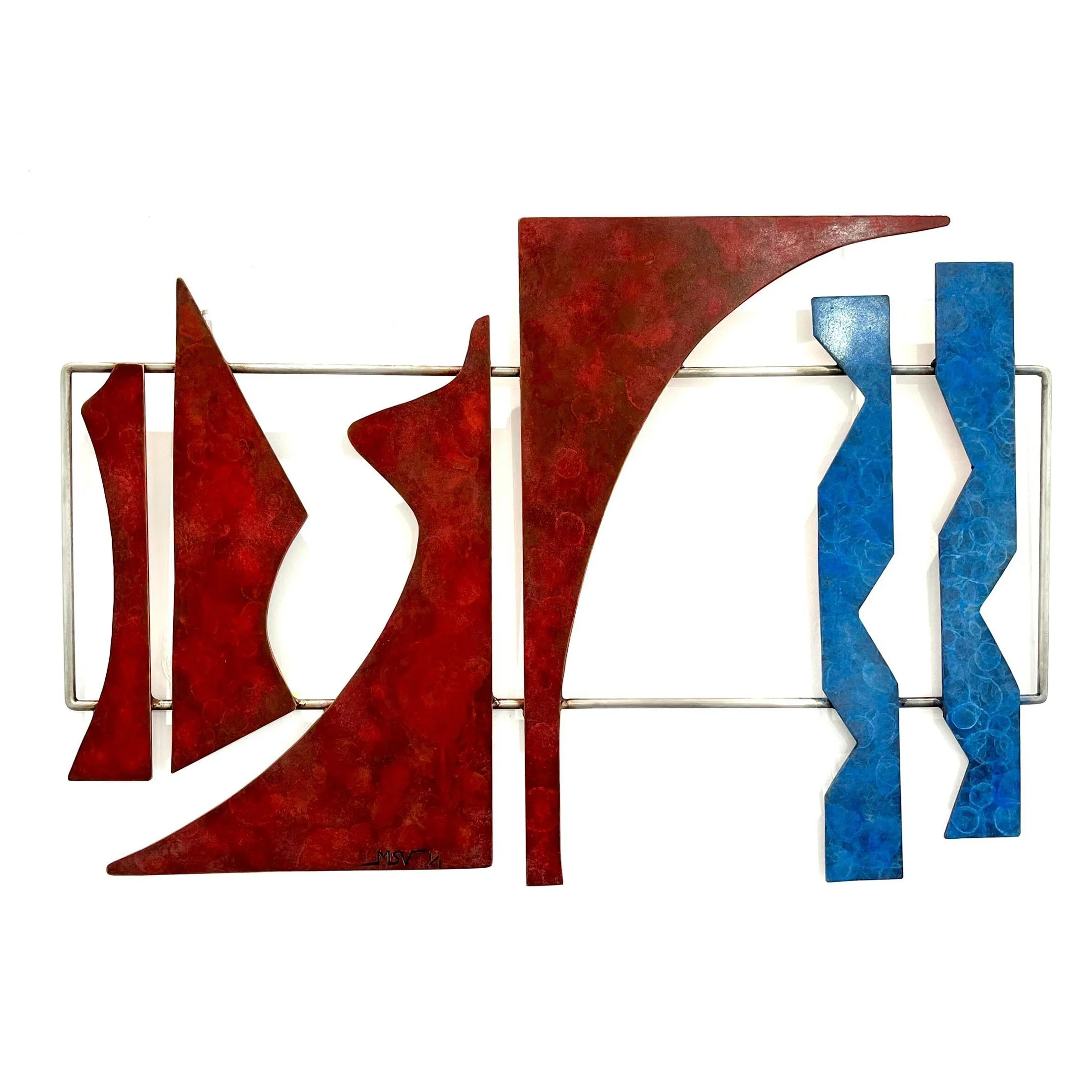 Odd Couple
bronze and stainless steel with oxide patina
76 x 52 cm
$3,000