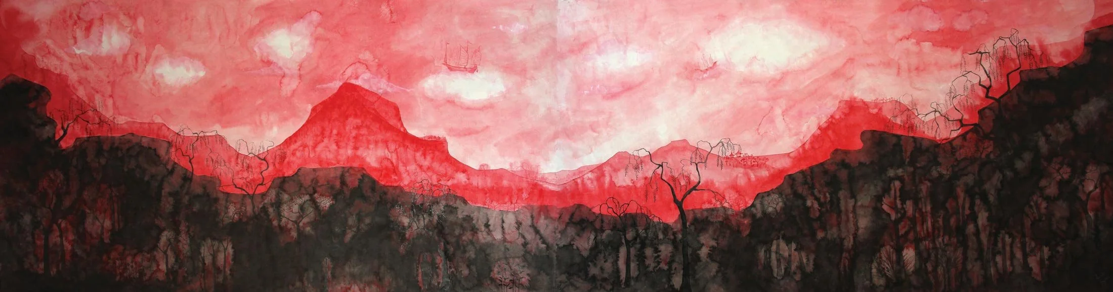 The Flood
Chinese ink on Xuan paper
70 x 262 cm
$9,800