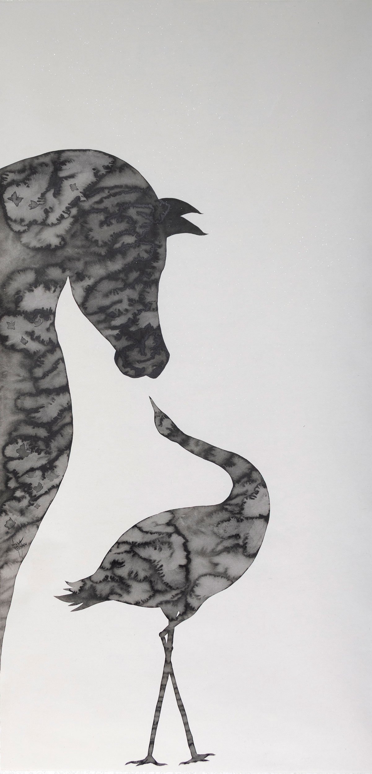 Strange Ballet - Prologue
Ink on xuan paper
132 x 64 cm / 180 x 80 cm scroll
$6,500