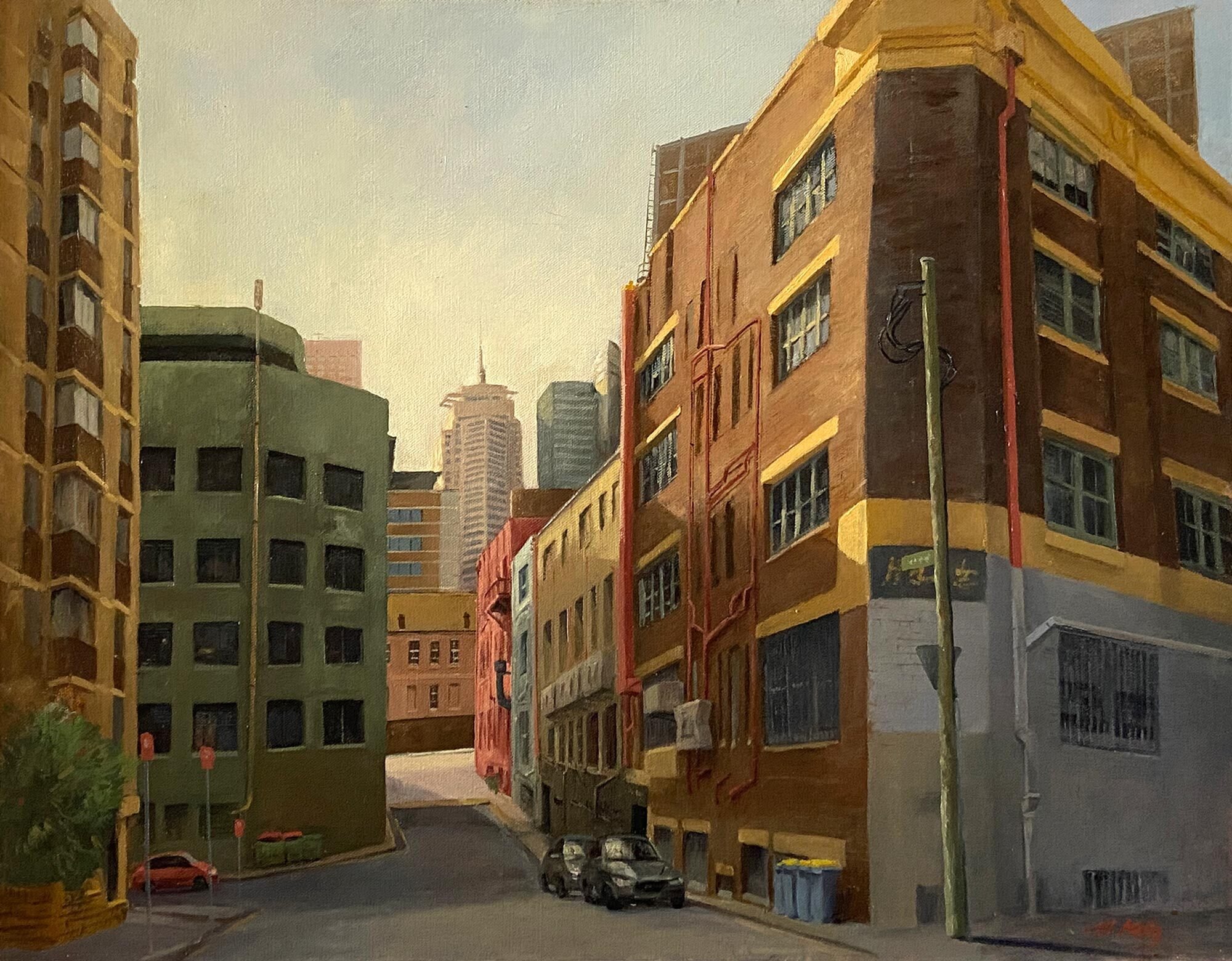 The Back Lane
oil on linen
72 x 92 cm
$ 4,200