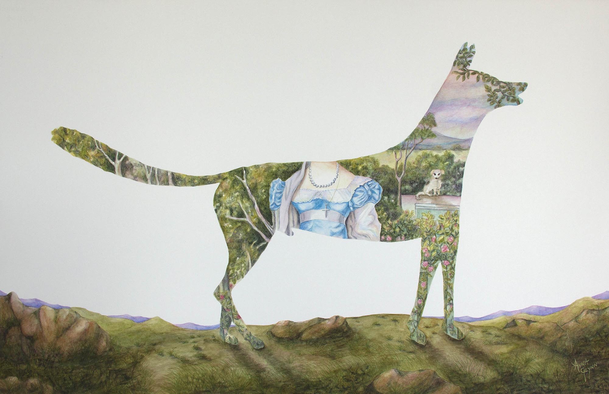 Native Dog Swallows Julia Johnstone
2020
watercolour and pencil on Arches paper
65 x 102cm / 88 x 122cm framed
Finalist 2021 Adelaide Perry Prize for Drawing
$9,000