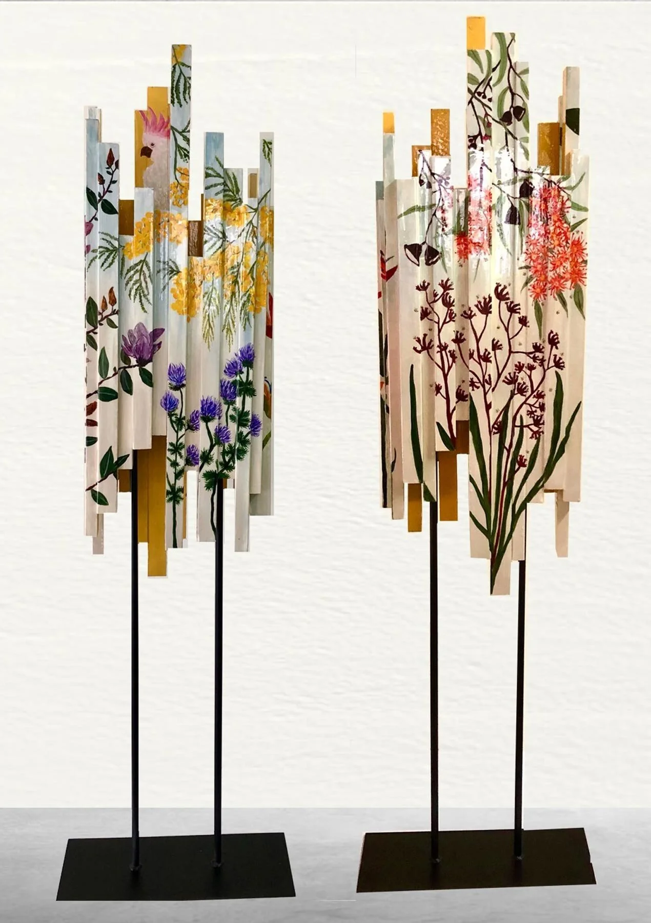 Wild Flowers
wood, paint and resin
170 x 38 x 18 cm