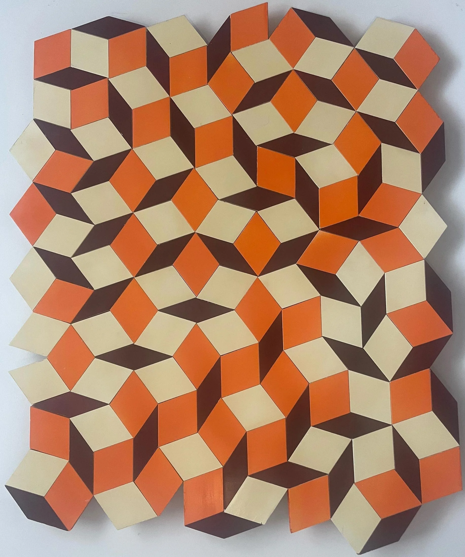 Tiling No. 2
wood wall sculpture
93 x 74 x 4 cm
$ 1,800