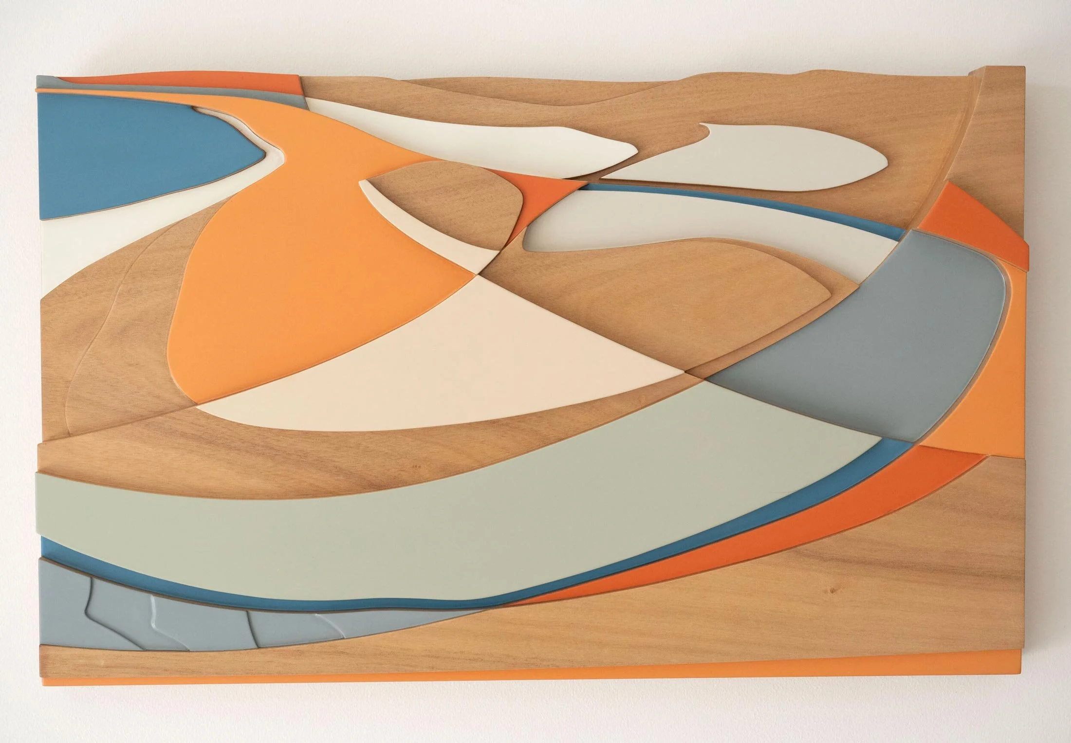 Shifting Sands
Made from single piece of Australian White Beech
Sealed with clear polyurethane and coloured acrylics
37.5 x 60 x 5.4 cm
