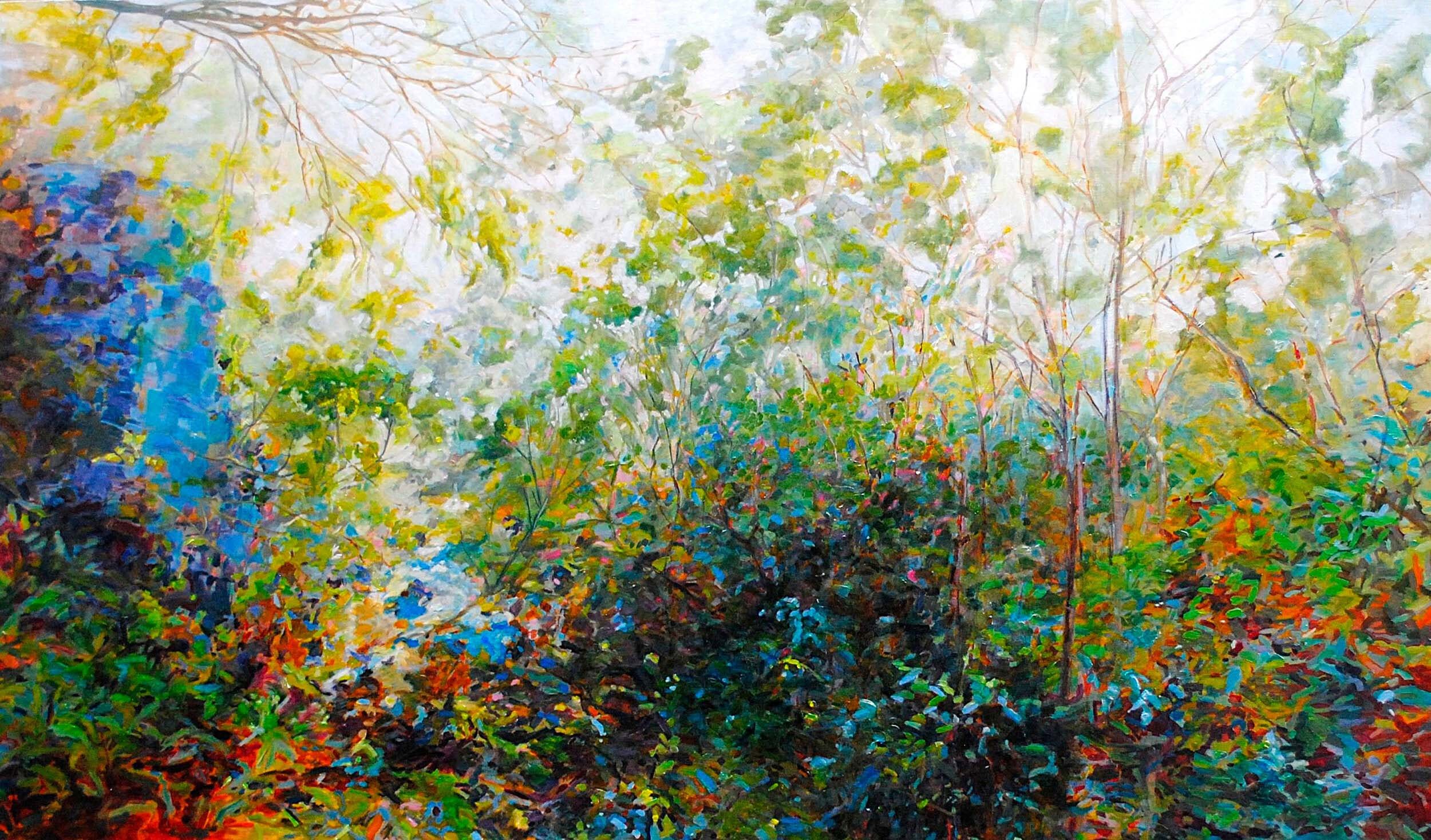 Where it Starts
oil on birch panel
120 x 200 cm