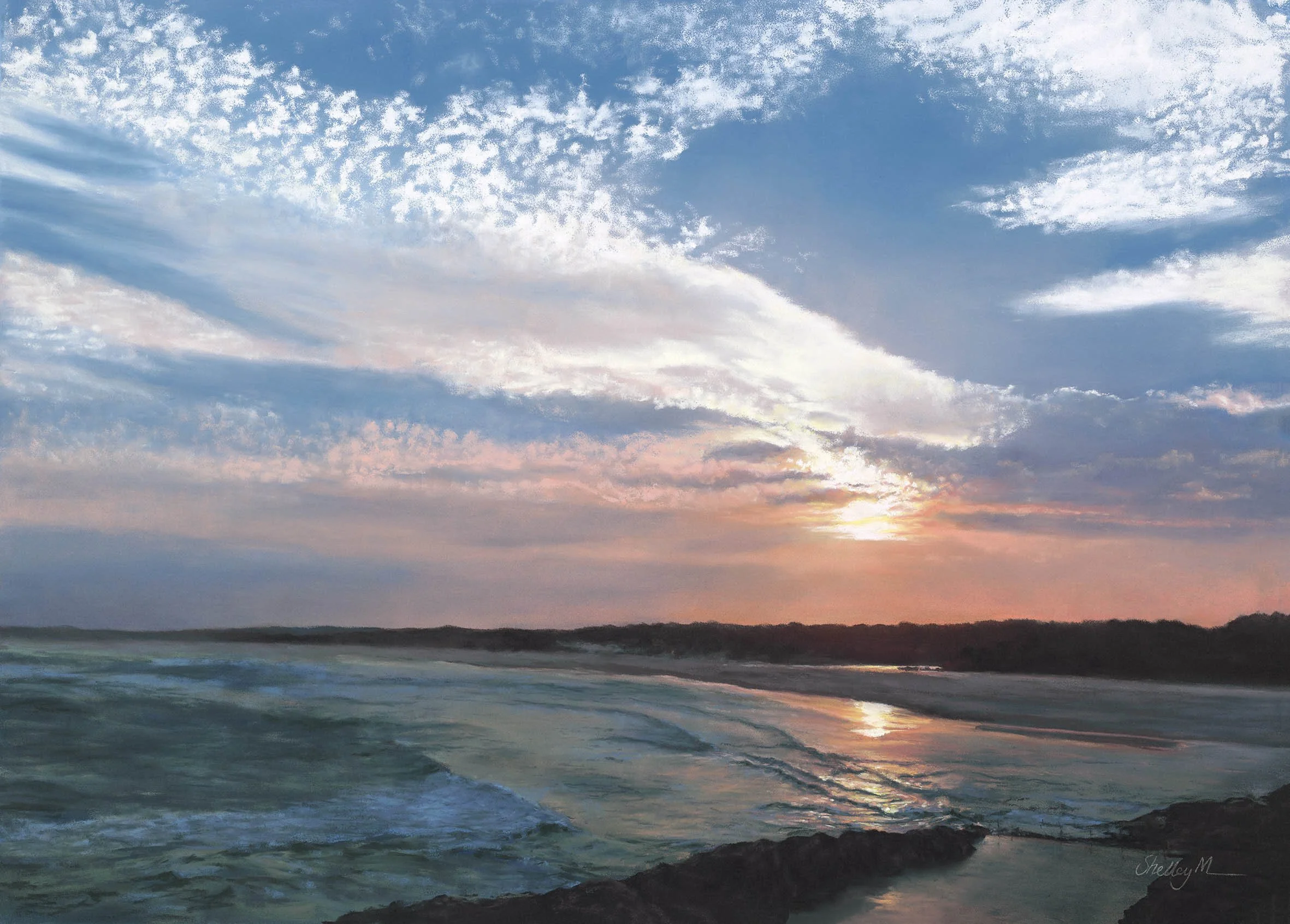 For a Little While
soft pastel
47 x 67 cm / framed 68 x 88 cm