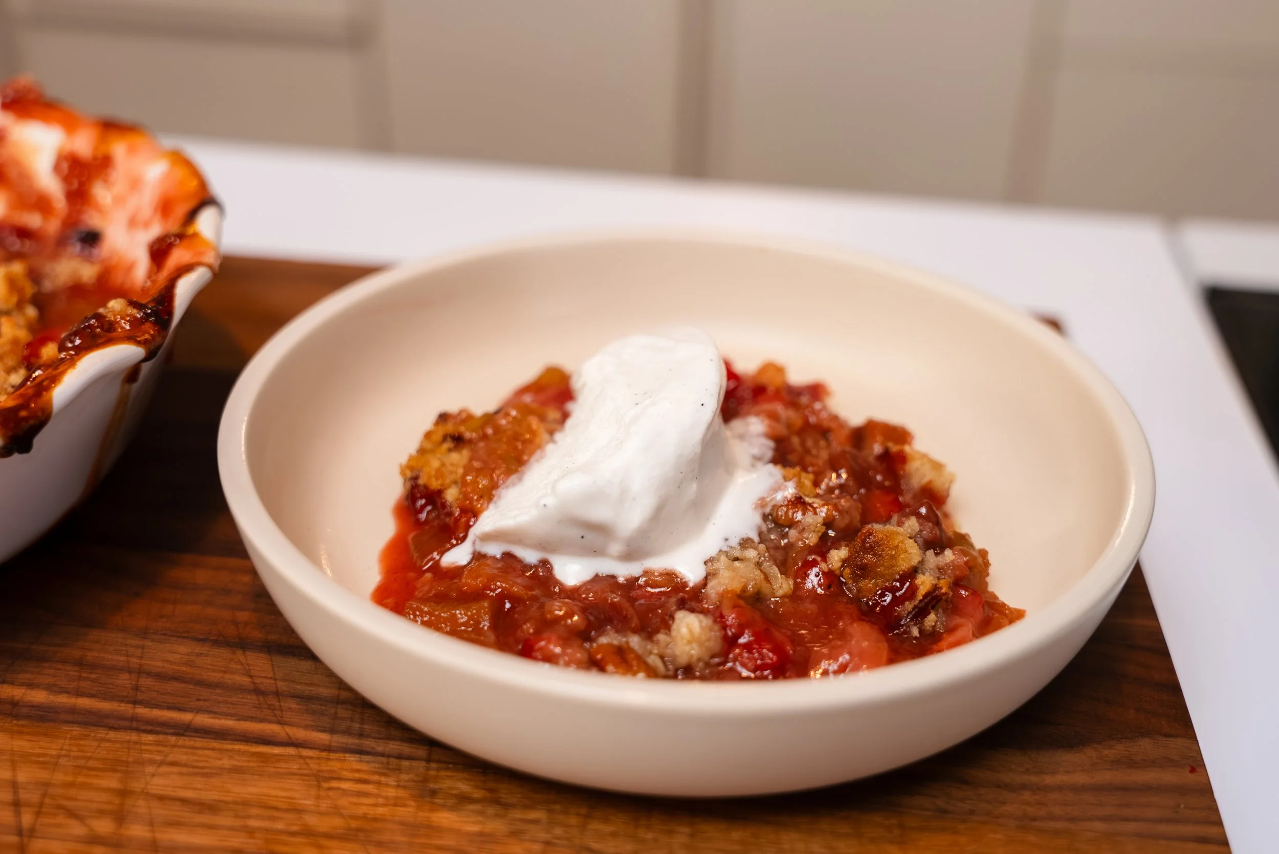 Strawberry Rhubarb Cobbler
