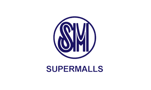SM Supermalls logo in purple.