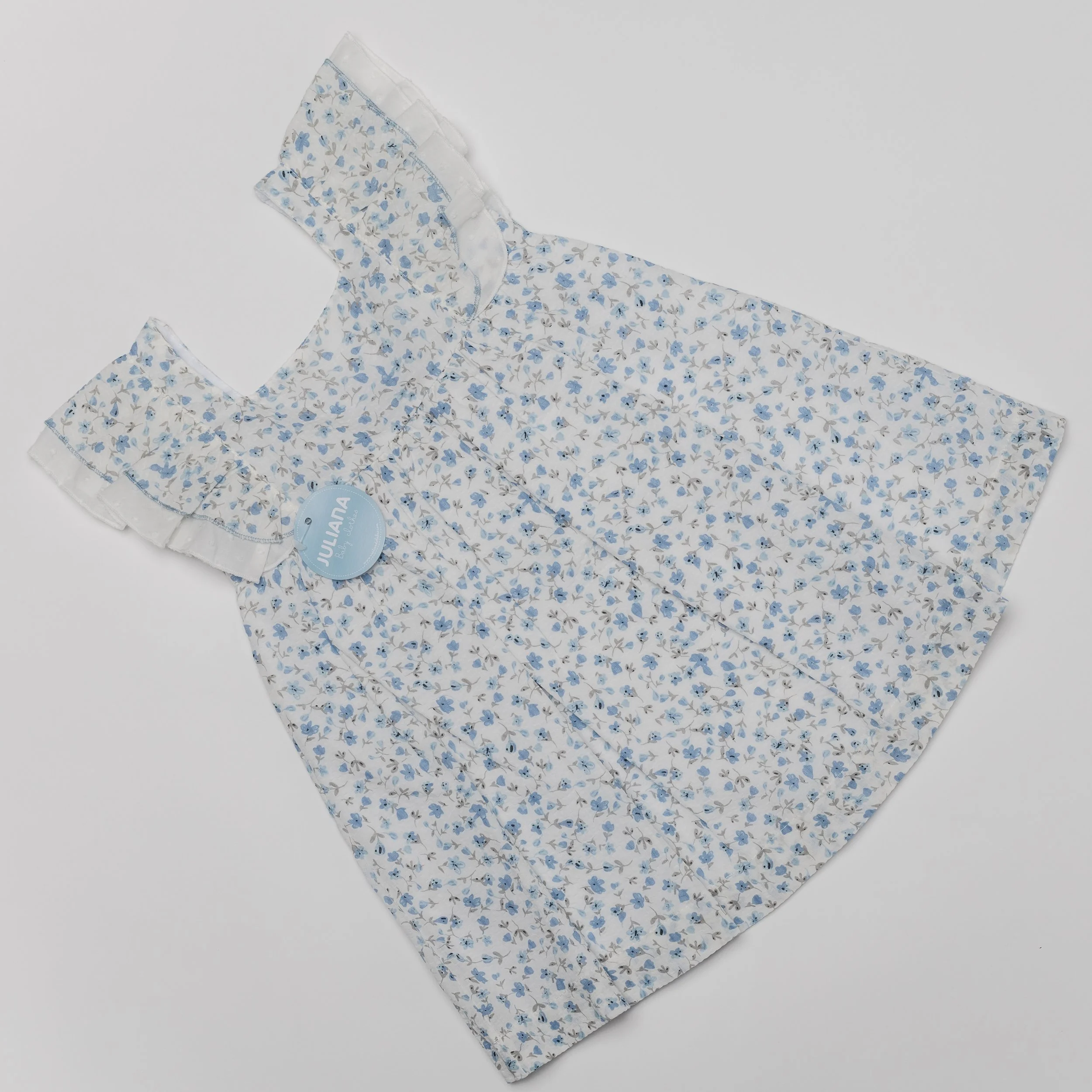 Vestido flores azules