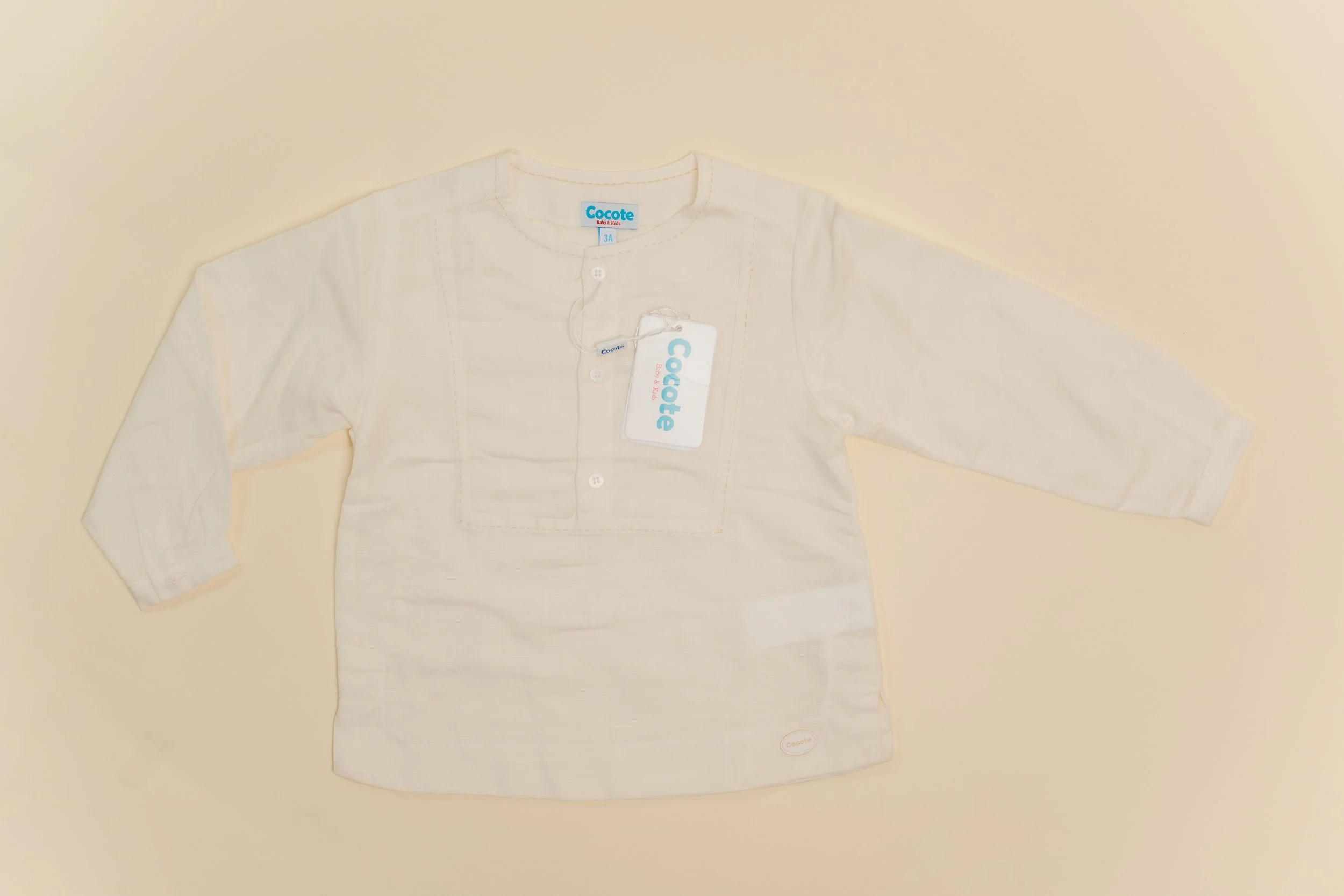Guayabera lino costuras