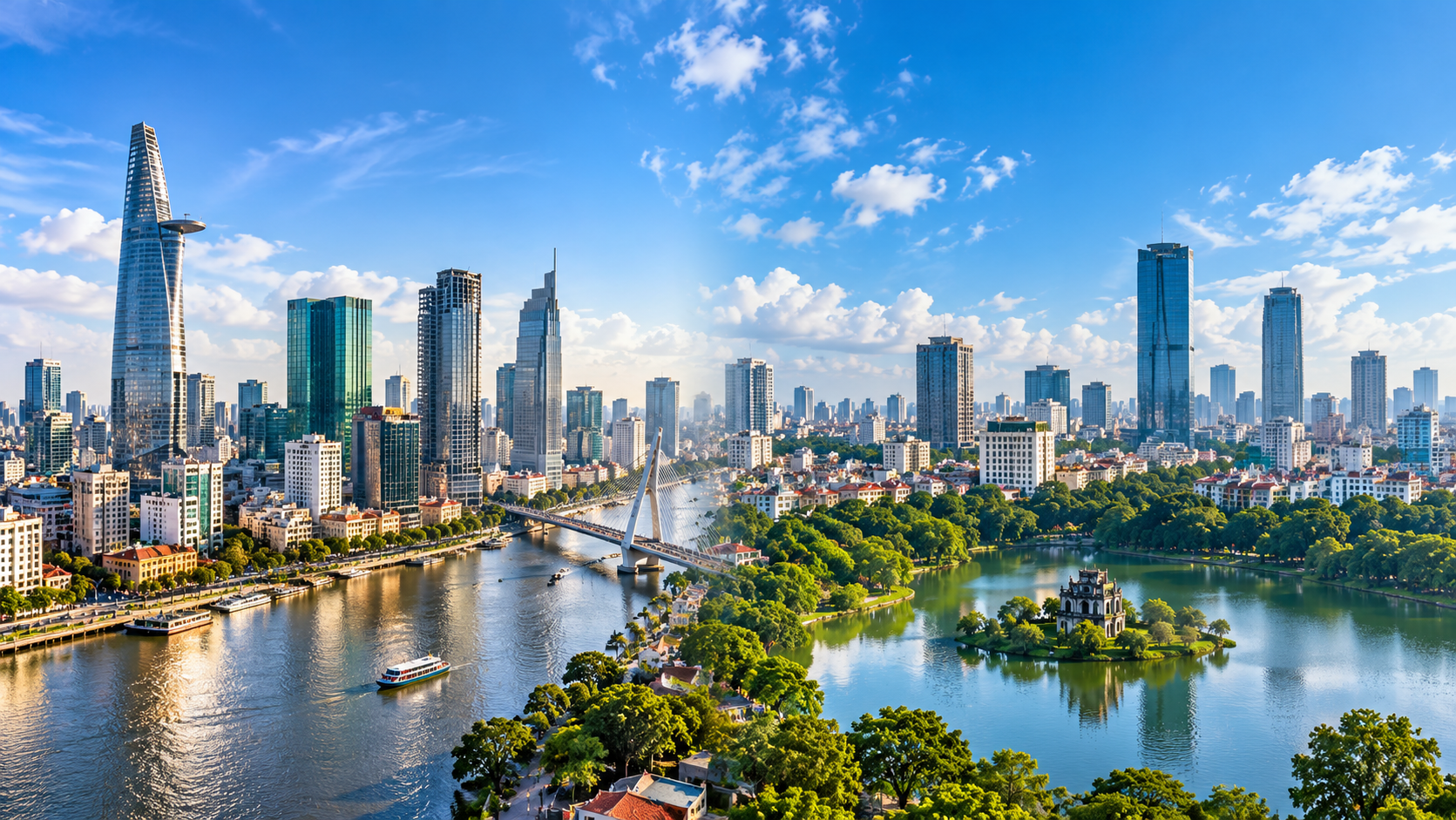 Hanoi Saigon Panorama combined