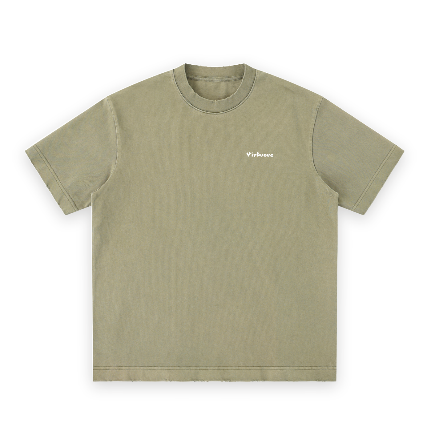 Heavyweight Vintage Washed Frayed T-Shirt