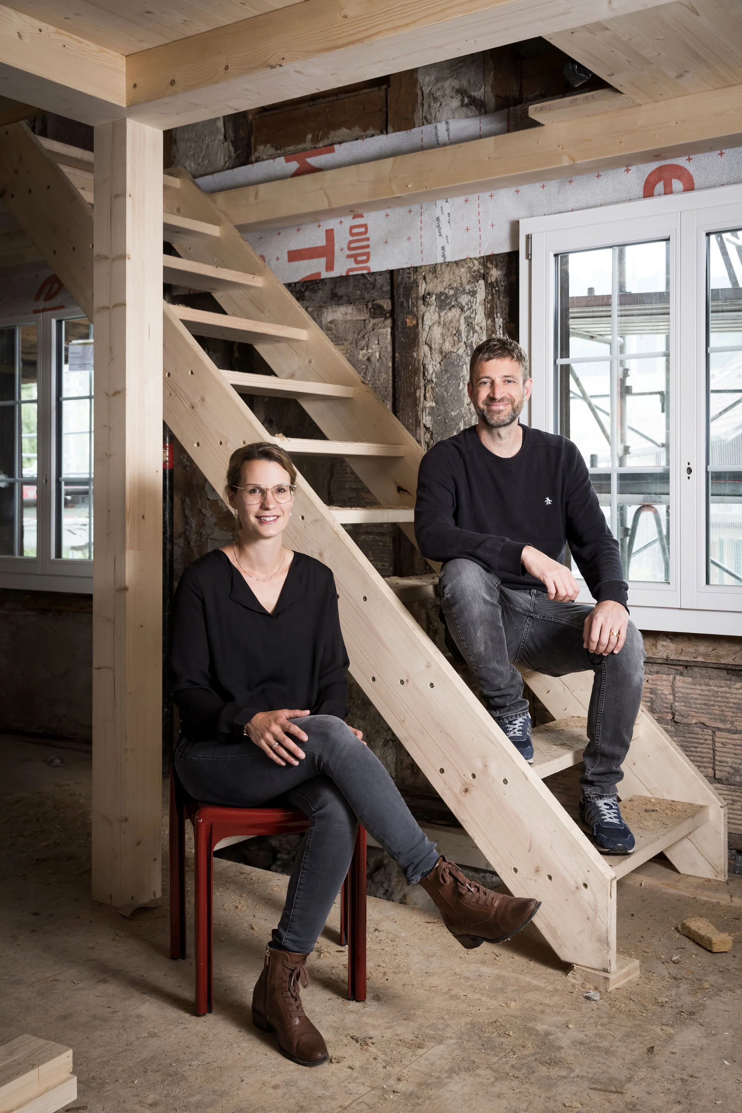 Stefanie Spahr und Simon Bissegger, Geschäftsleitung Atelier für Architektur und Planung, AAP, Bolligen bei Bern.