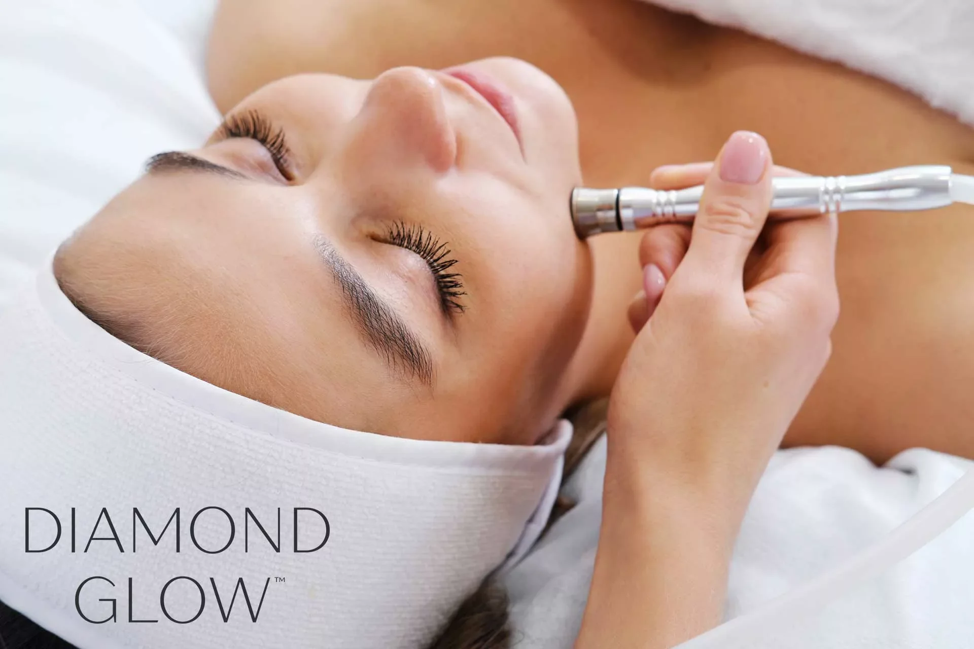 The DiamondGlow Facial exfoliates, extracts impurities, and infuses professional-grade serums deep into the skin for immediate radiance, hydration, and a refreshed compl