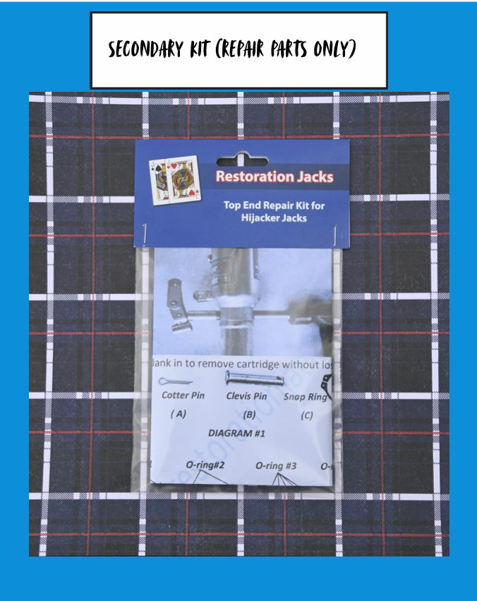 Restoration Jacks Hijacker Jack Top End Rebuild Secondary Kit          part # RJ2000