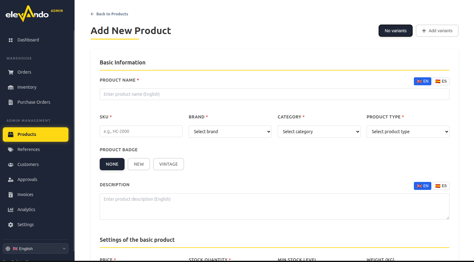 Elevando is an e-commerce platform for elevator spare parts that I built from scratch. 

I handled the full-stack development, including the technical architecture, front-end and back-end implementation, payment integration, and production deployment