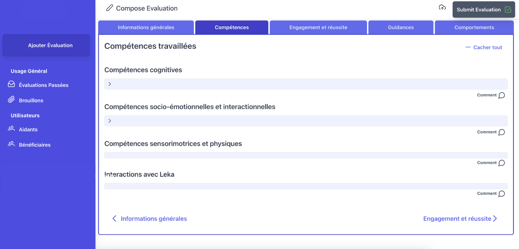 Leka is a web application for APF France handicap, designed to track the progress of children with disabilities. I built it from scratch based on a product manager’s mockup, developing the interface, database, tracking system, and data visualizations