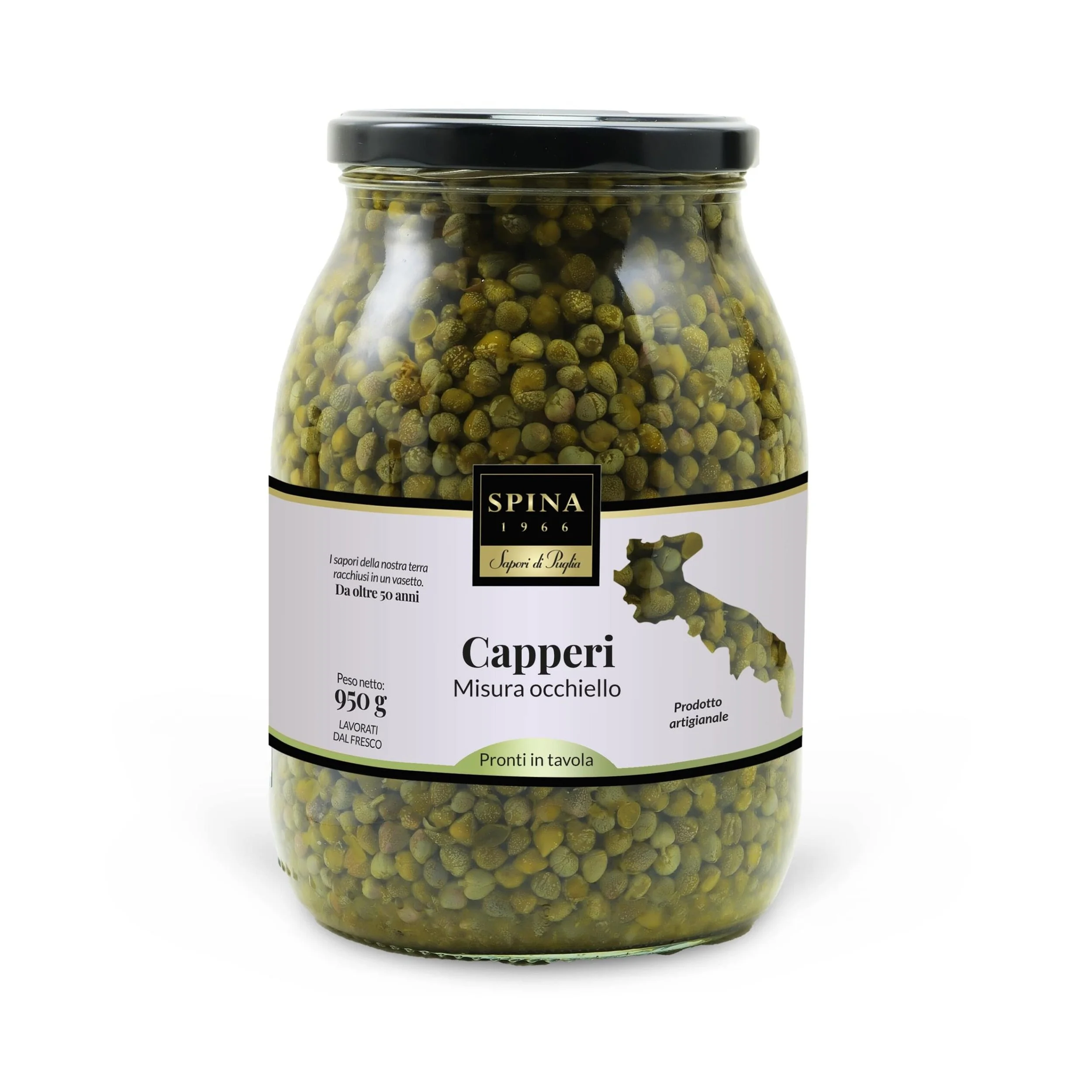 Capperi Pronti in Tavola Misura Occhiello (C.5/6) 950 g