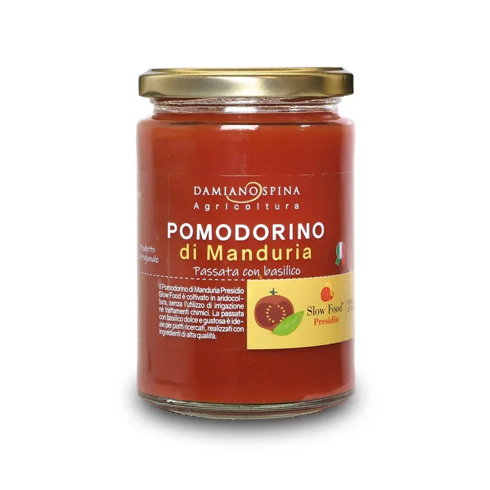 Pomodorino di Manduria Passata con basilico