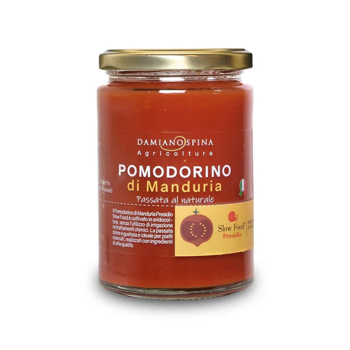 Pomodorino di Manduria Passata al Naturale Presidio Slow Food 330 g