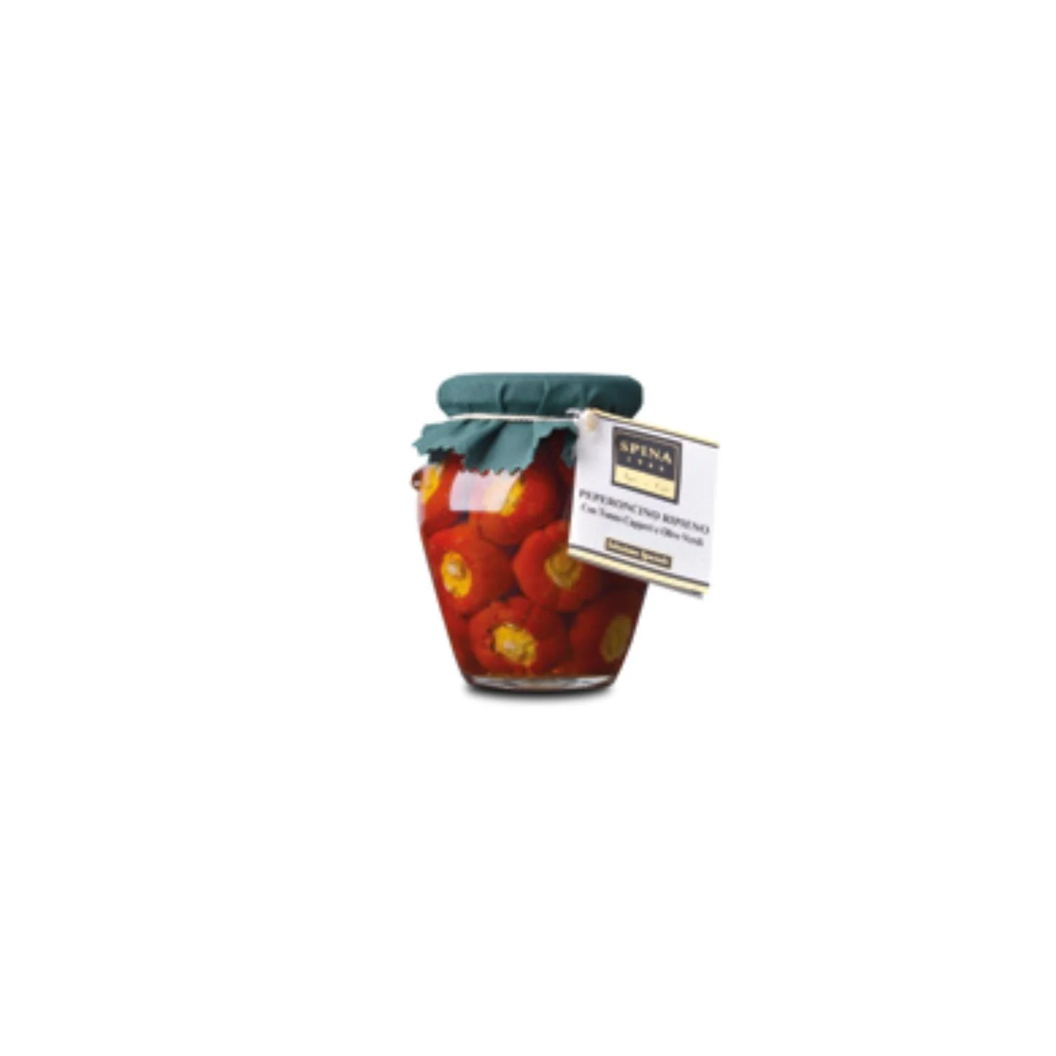 Peperoncino Ripieno con Tonno Capperi e Olive Verdi in olio evo 520 g