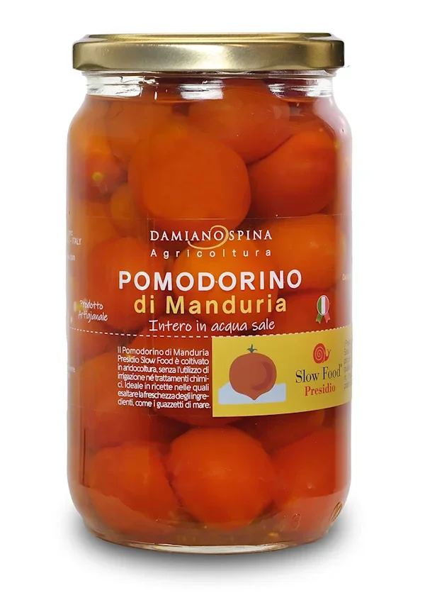 Pomodorino di Manduria intero in acqua e sale 680g
