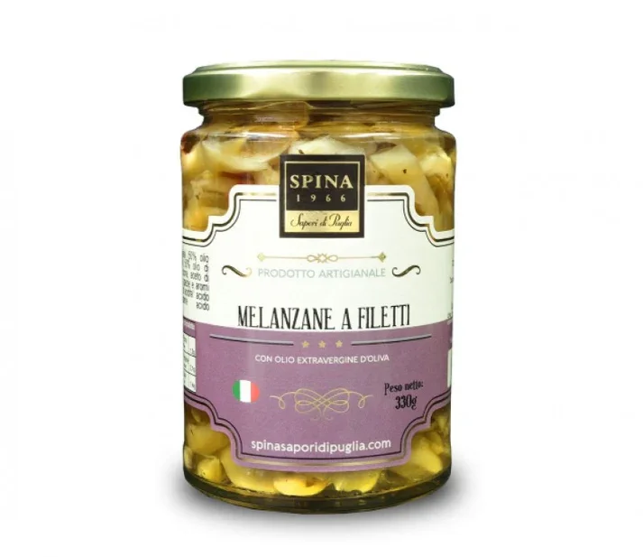 Melanzane a filetti con olio evo 330 g