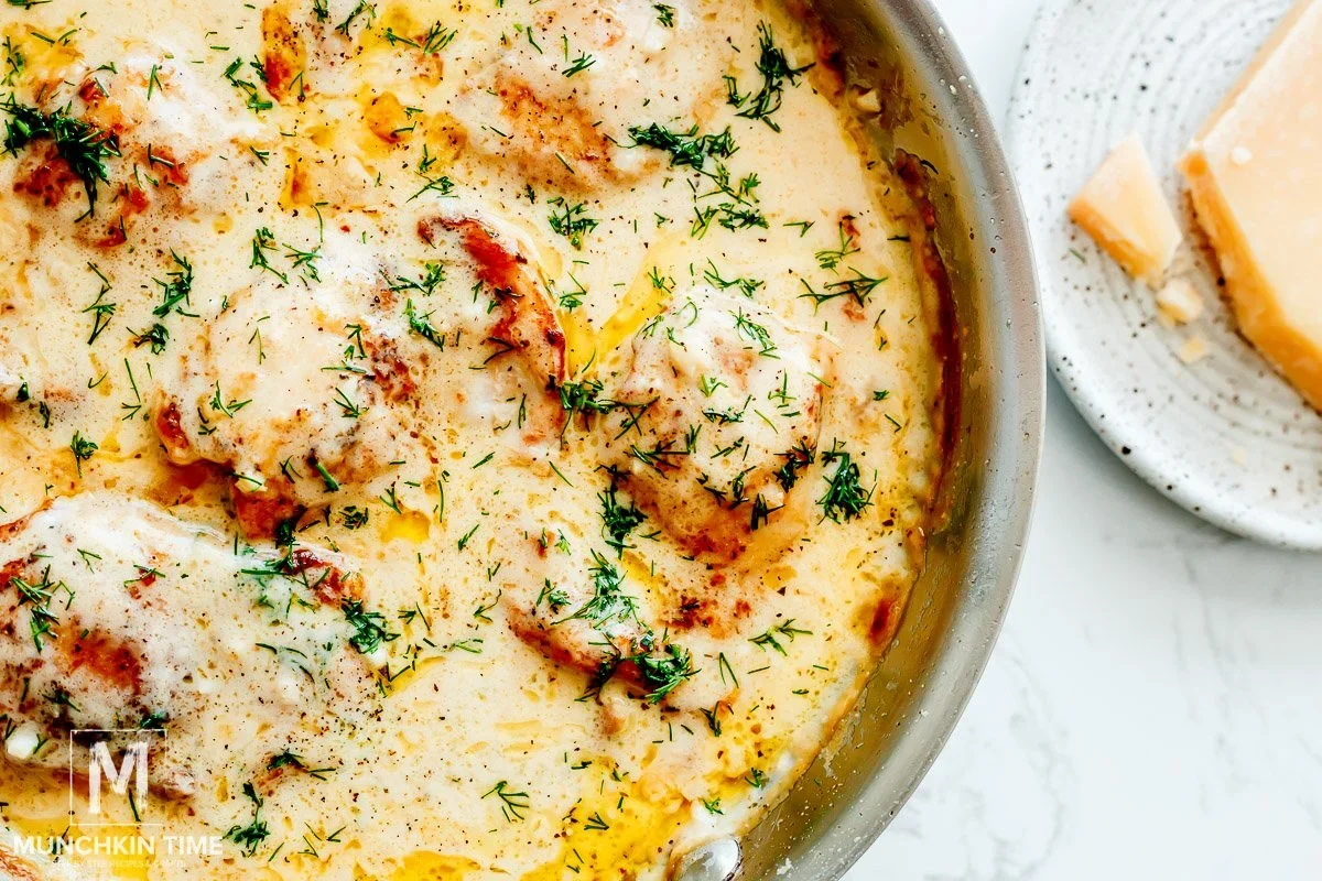 Creamy Oven Baked Chicken Thighs