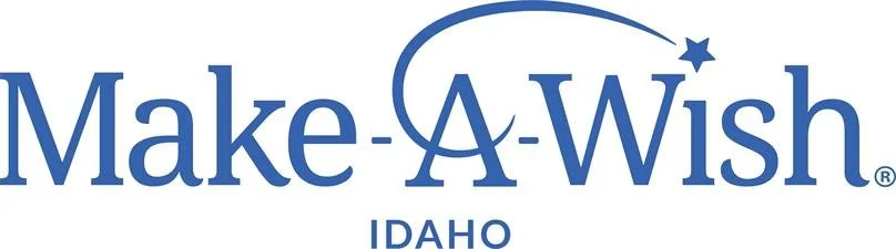 Make-A-Wish Idaho logo with the organization's name and a star connected by a swoosh.