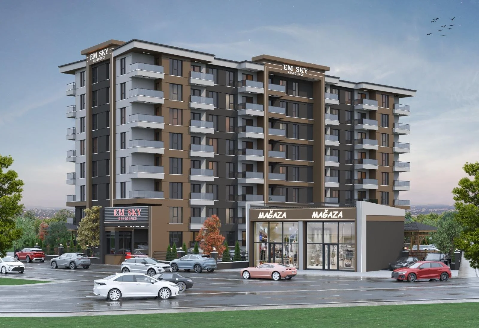 EM Sky Residence Ankara Esenboğa dış cephe genel görünümü