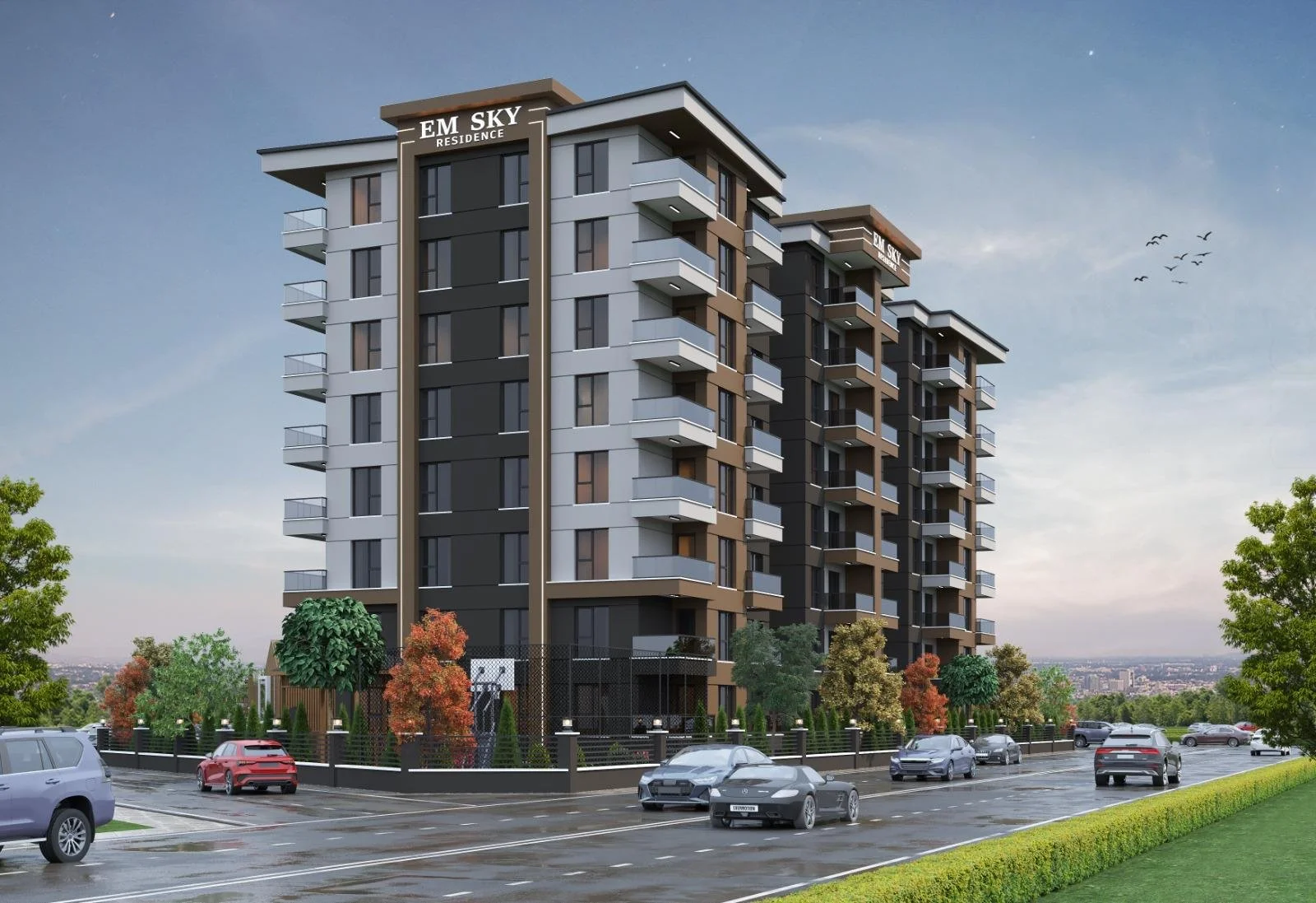 Aydos & Zeybek İnşaat EM Sky Residence Ankara Esenboğa dış mekan görünümü