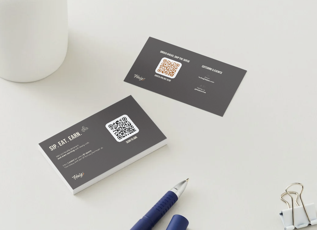 Diseño de identidad visual y tarjetas de visita para negocio local