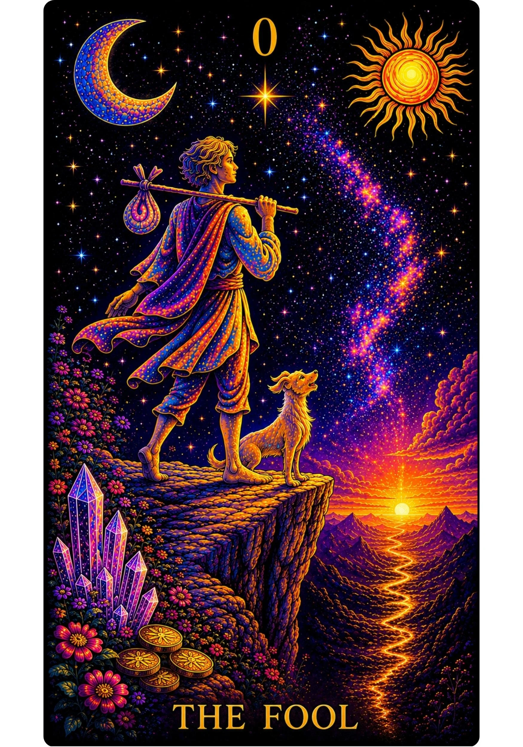 The Aquillian Fool Tarot Card