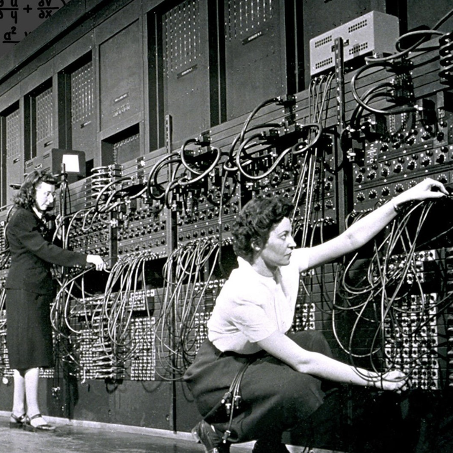 The Women of the ENAIC. In true 'Hidden Figures' fashion, the women behind this magnificent computer were largely unknown until recent times.
Credits:
Photo provided by the Penn archive.
Post produced by Priyanka Pardasani.