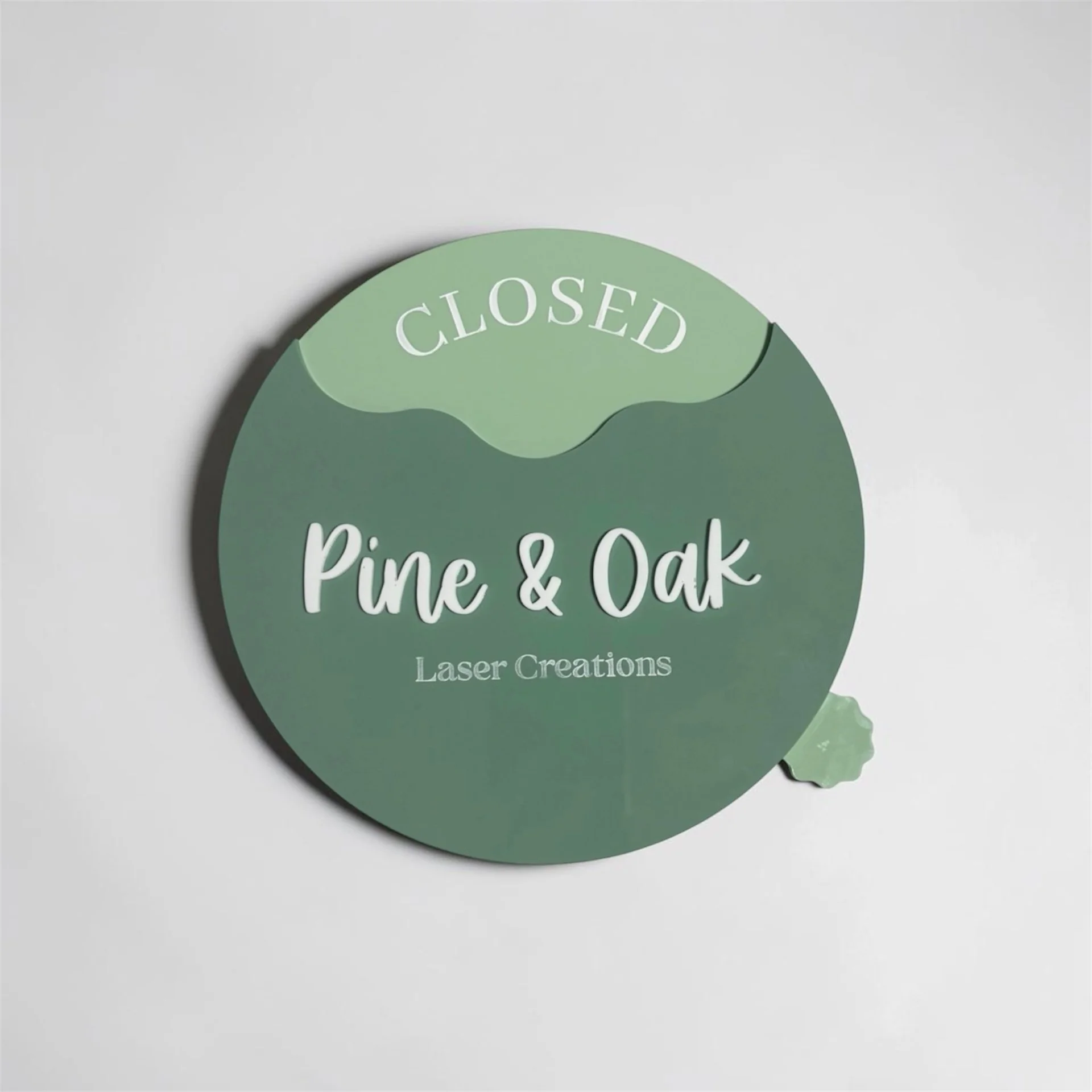 Rotating Open & Closed Sign with Return Time