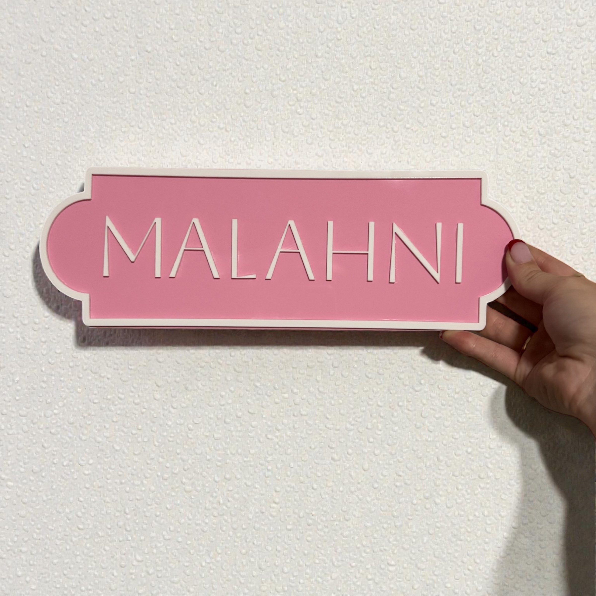 Barbie Inspired Custom Name Plaque