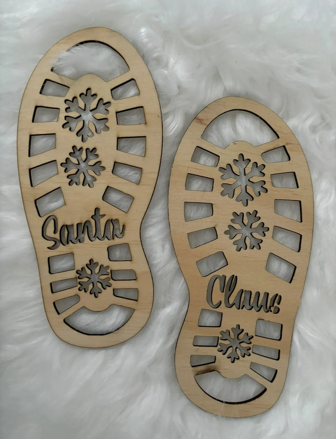 Santa's Footprint Stencil