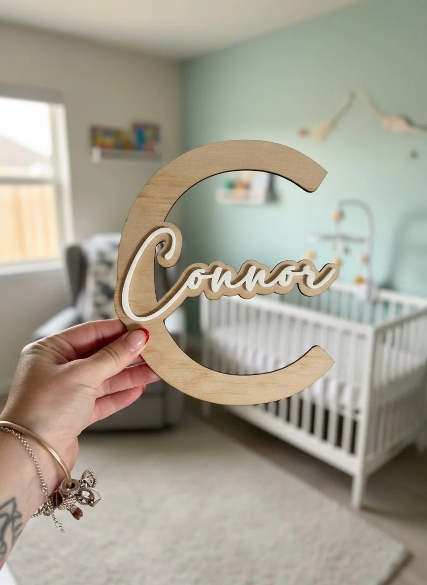 Custom Letter + Name Personalised Sign