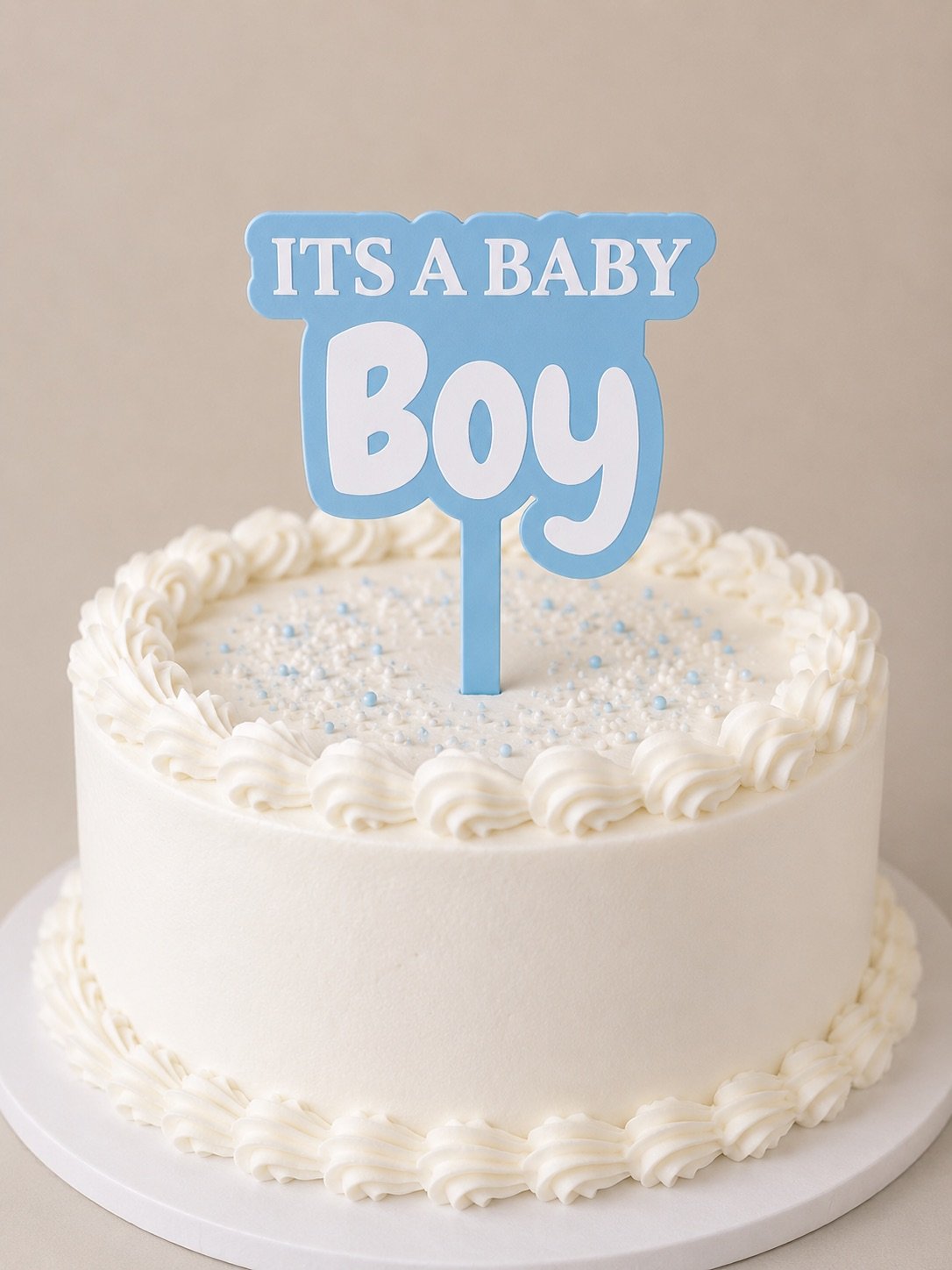 'It's a Baby Boy' Cake Topper