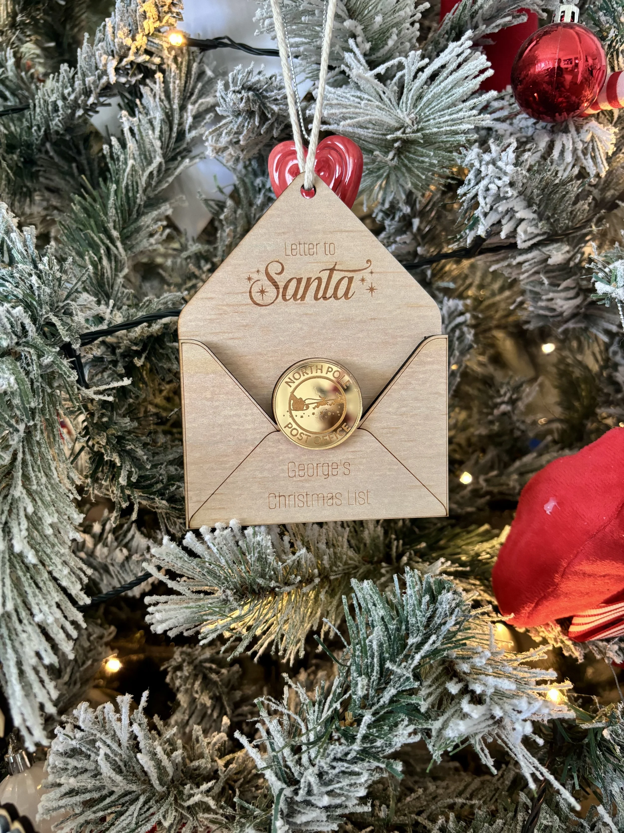 Personalised Santa's Letter Ornament