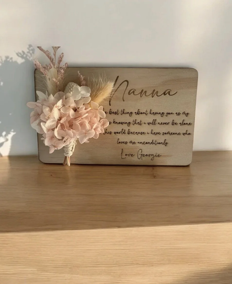 Personalised Floral Keepsake Letter