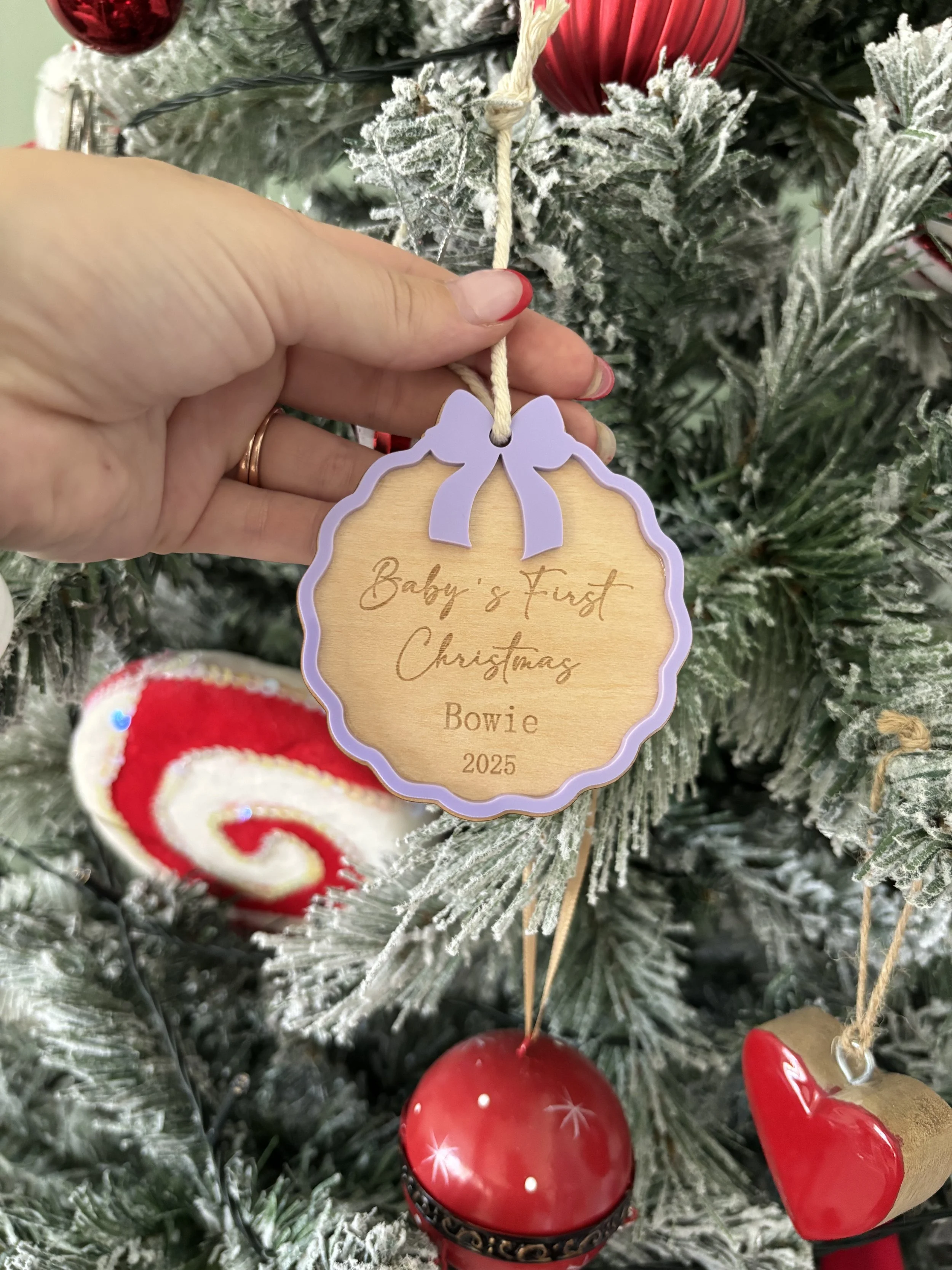 Personalised Baby's First Christmas Ornament