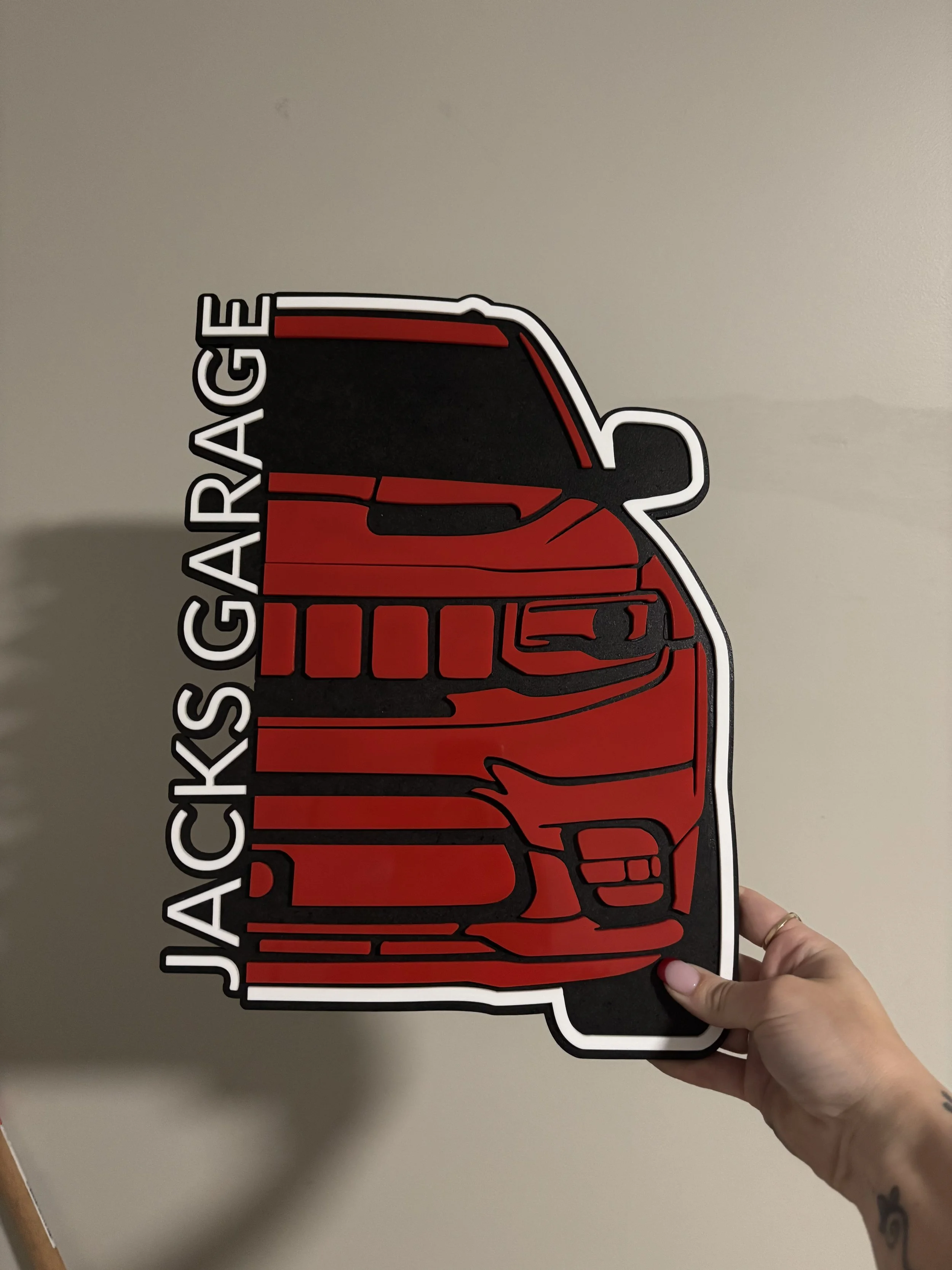 Personalised Car Sign